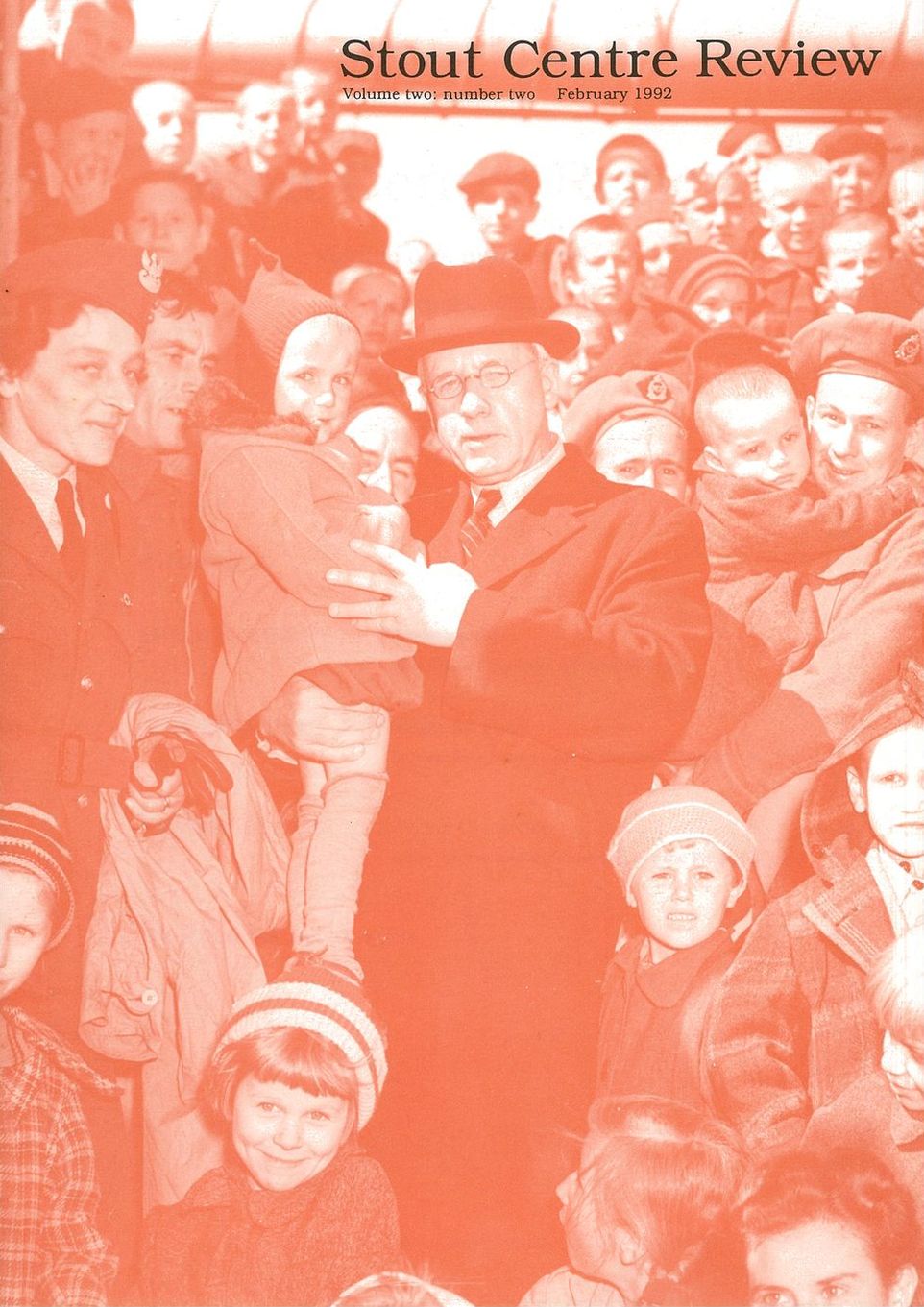 Cover of Stout Centre Review, 1992, V. 2, N. 2.