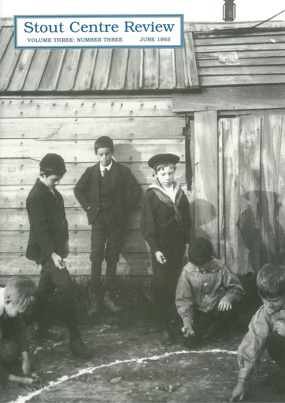 Cover of Stout Centre Review, 1993, V. 3, N. 3.