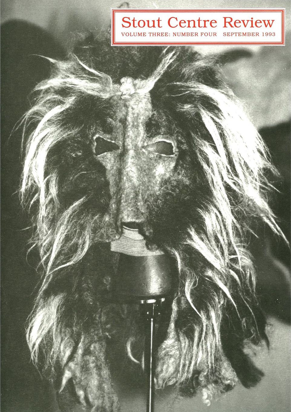 Cover of Stout Centre Review, 1993, V. 3, N. 4.