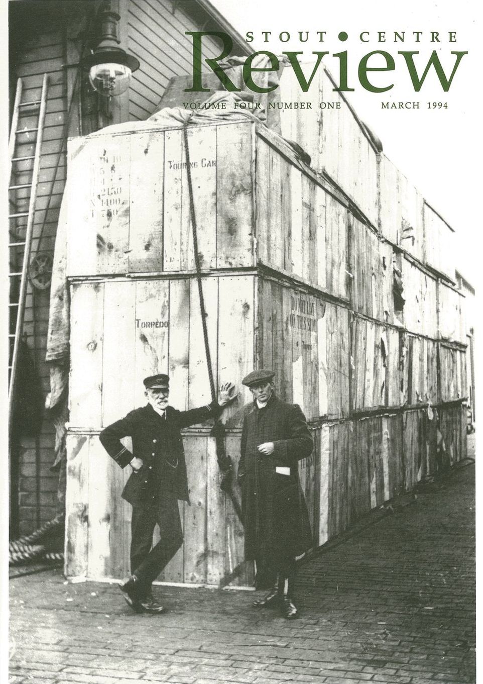 Cover of Stout Centre Review, 1994, V. 4, N. 1.