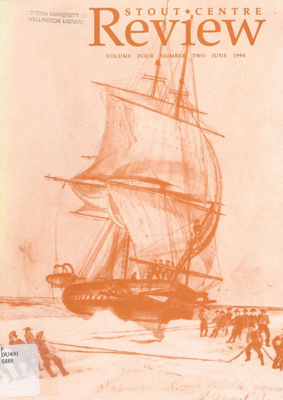 Cover of Stout Centre Review, 1994, V. 4, N. 2.