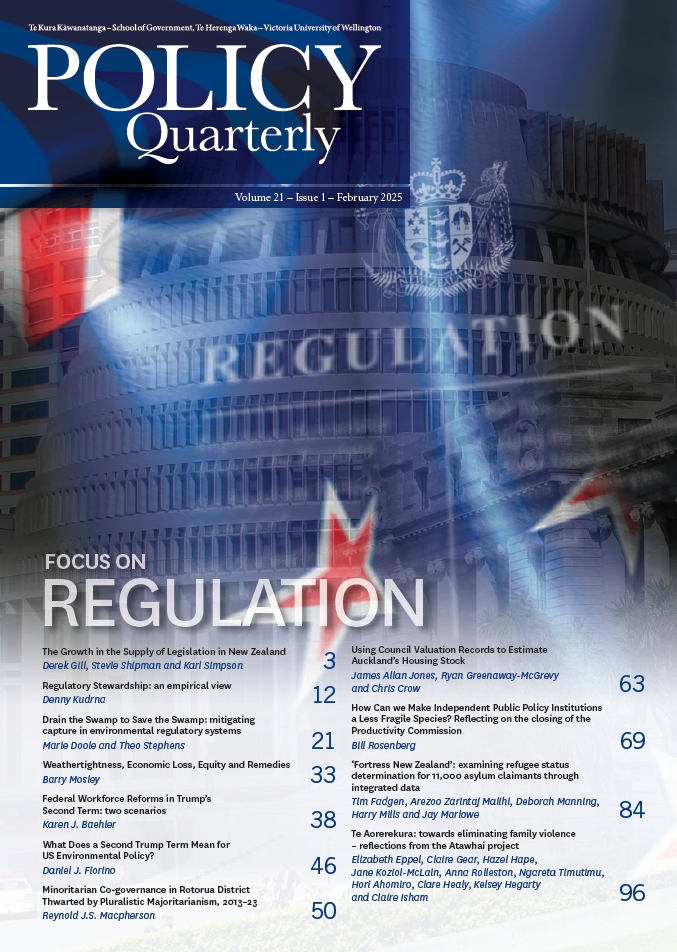 					View Vol. 21 No. 1 (2025): Policy Quarterly
				