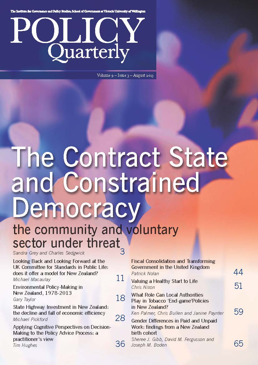 Policy Quarterly volume 9 number 3 2013