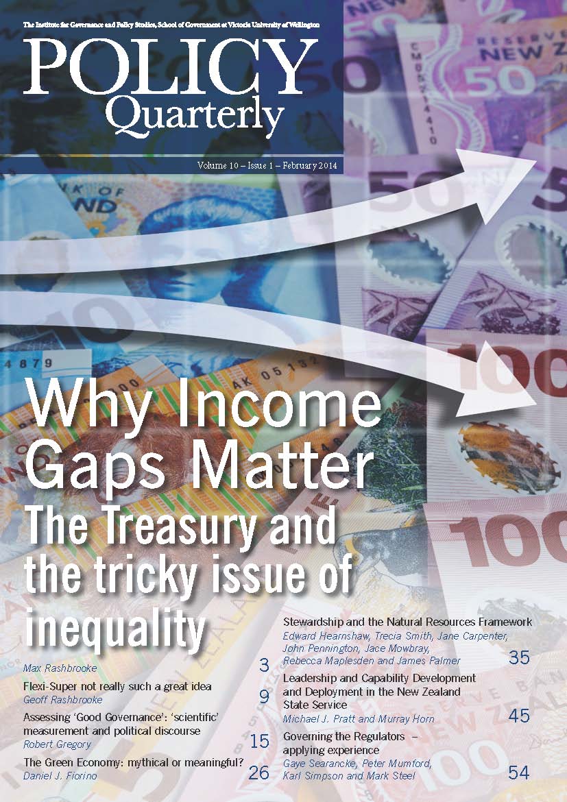 Policy Quarterly volume 10 number 1 2014