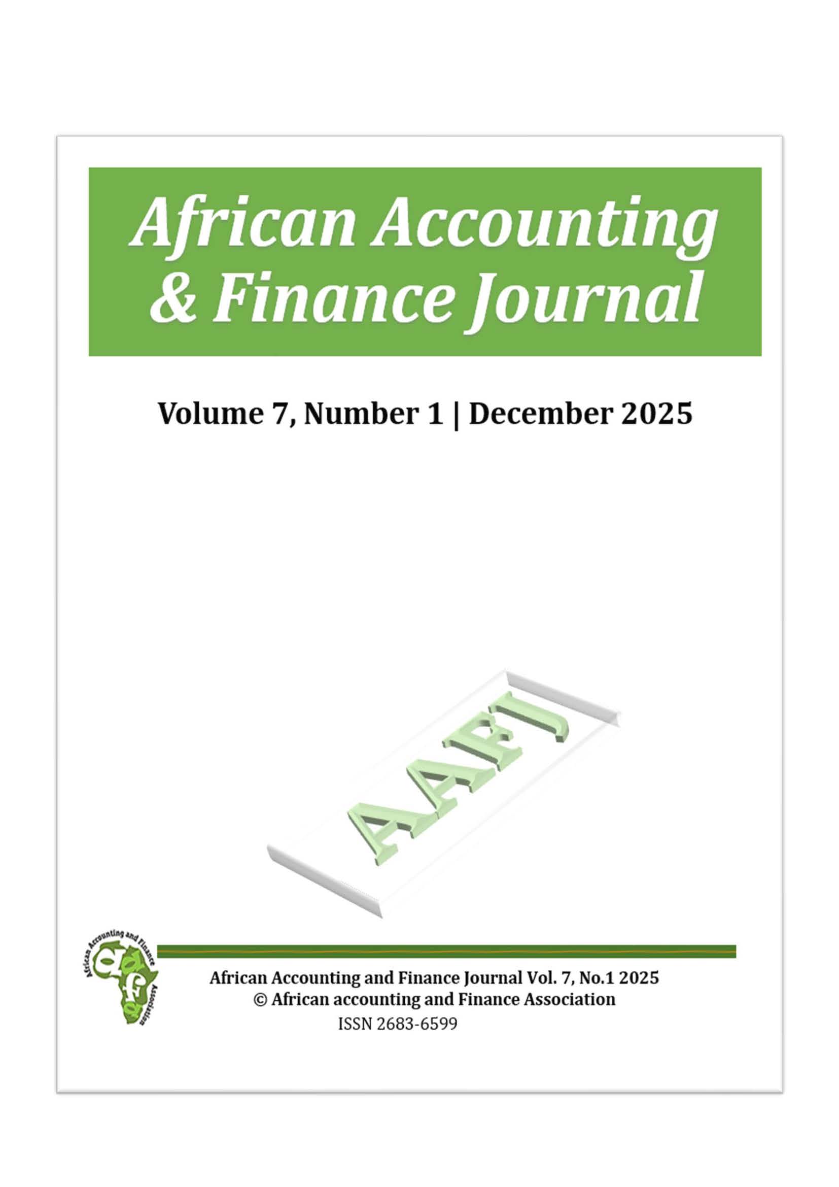 					View Vol. 7 No. 1 (2025): African Accounting and Finance Journal 
				